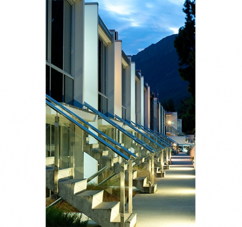 Pounamu Apartments Back Entrance